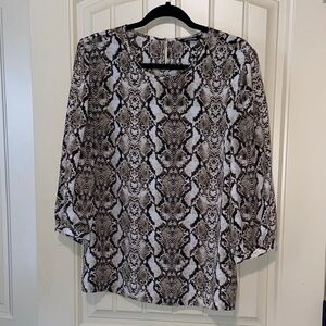 Express Snake Print Blouse